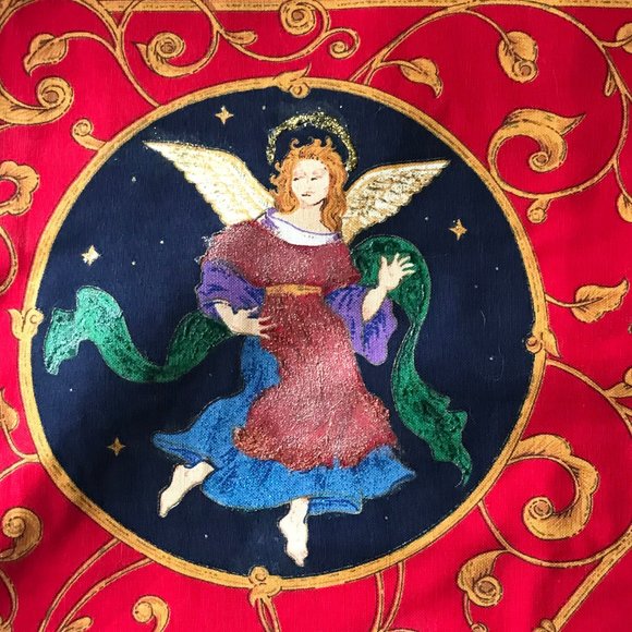 Vintage Holy Family Nativity Christmas Tapestry Wall Banner Decoration Handmade - Picture 11 of 16